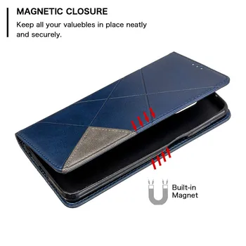 Redmi Poznámka 9S Prípade Kožený Retro Magnet Prípadoch Pre Xiao Redmi Note9 Pro Max Prípade Flip 360 Peňaženky Kryt Na Redmi Poznámka 9 Prípadové