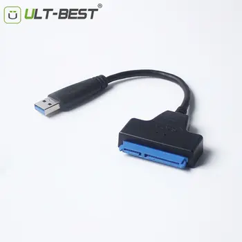 ULT-Najlepšie Adaptér SATA III Kábel USB 3.0 Externý Pevný Disk USB na Serial ATA 22pin Converter Pevného Disku W/ UASP pre 2.5