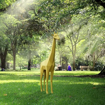 Diy Žirafa 3d Model Dekorácie Príručka Kreatívne Nástenné Závesné Dekorácie Záhrady Figúrky & Miniatúry #YG