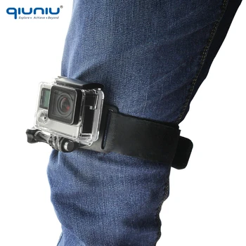 QIUNIU 3 v 1 360-Stupňový Otočný Podstavec Elastické Rukavice Mount Zápästie Noha Popruh Príslušenstvo pre GoPro Hero 7 6 5 4 3+ pre Xiao YI