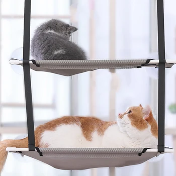 HOOPET Pet hojdacia sieť Mačku ako sa vyhrievajú Okno Sídlo Domov Závesné Lôžko Mat Mačky Mačiatko Dodávky