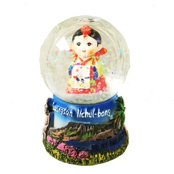 Stolový Ornament, Španielsku, Japonsku, Kórei, Magnety Na Chladničku Cestovného Ruchu Obchod So Panny Márie Crystal Ball Loptu Snehu Domáce Dekorácie Darček