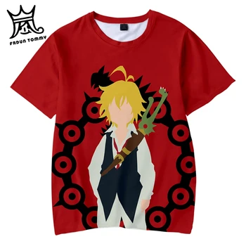 FRDUN TOMMY dieťa dieťa 3D Sedem Smrteľných Hriechov tričko chlapec/dievča Leta Harajuku T-košele, Mikiny Sedem Smrteľných Hriechov 3D T-shirt