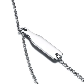 FXM TEE15 oceľový náhrdelník hot predávať populárny jednej lady 11 mm ryby tvar ocele farba milenca darček ženy šperky