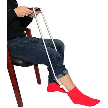 Flexibilné Ponožky a Pančuchy Pomoci, Kompresné Ponožky, Pomocné Zariadenia s Nastaviteľným Šnúry bez Ohybu