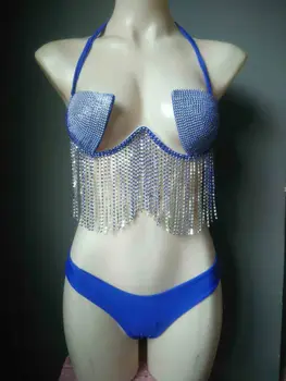 2020 venuša dovolenku sexy Strapce diamond bikini set populárna reťazca drahokamu plavky s push up ženy plaviek hot plavky