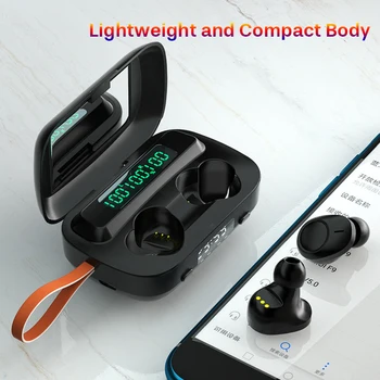 Bezdrôtové Slúchadlá Bluetooth Slúchadlo TWS HIFI Zníženie Hluku Nepremokavé Športové Beží S LED Bleskom Pre iOS /Android