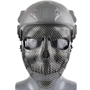 Airsoft Paintball Lebky Taktické Maska Vonkajšie Streľba Poľovníckych Vojenské CS Oblasti Masku Plnú Tvár Práv Cyklistické Masky