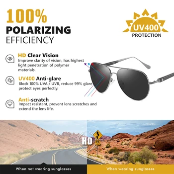 LIOUMO Značky Dizajn a Módne Retro slnečné Okuliare Pilot Mužov Polarizované Vonku Jazdy Slnečné Okuliare Ženy Anti-Glare zonnebril heren
