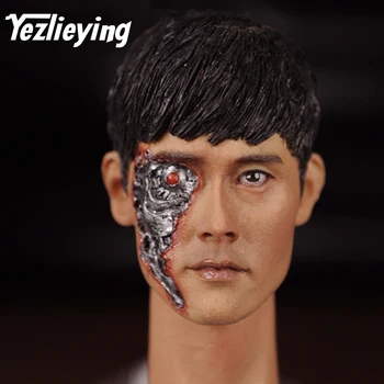 Lee Byung Hun Terminator Genisys T-1000 Boj proti Poškodeniu 16-3 KUMIK 1/6 Mužskej Hlavy Sôch Model 12 