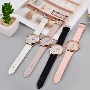 2020 Luxusné Značky Kože Quartz dámske Hodinky Dámske Módne Hodinky Ženy náramkové hodinky Hodiny Relogio Feminino Reloj Mujer