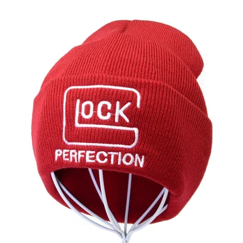 Taktické Glock List Pletené klobúk Háčkovanie Elastické Spp Skullies Teplé Zimné Unisex Čiapočku Ski Hat Outdoor, Lov Jungle Čiapky