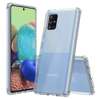 Pre Galaxy A91 Prípade A71 5G A51 Shock-odolné Transparentné Pevného Späť Štíhly Kryt pre Samsung A21s A31 A41 Tenký Telefón Shell Coque