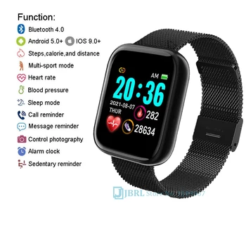 2021Square Smartwatch Muži Ženy Inteligentné Hodinky Fitness Tracker Elektronika Smart Hodiny Pre Android, IOS Bluetooth Športové Smart-hodinky