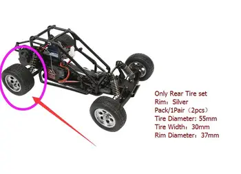 Losi Závodná pneumatika s Ráfiky Č Lepené (2 ks) chróm kolesá pre Losi 1:18 stupnice Mini Slider Sprint Car MINI-T RC18T RC18B