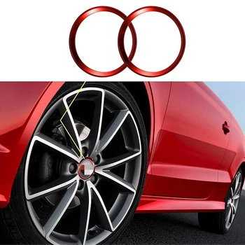 4 Kusy Červenej Zliatiny Koleso Automobilu Rim Centrum Spp Hub Krúžky Dekorácie pre BMW X1 X3 X5 1 3 5 6 7 Série