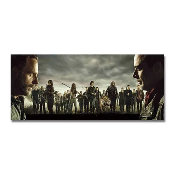 Umenie Hodvábu Alebo Plátno Tlačiť Walking Dead Seriál Plagát 13x30 24x56 palcový Pre Izba Dekor Dekorácie-002
