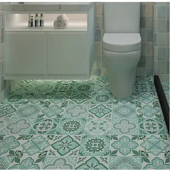 Zahustiť podlahové samolepky kúpeľňa kuchyňa obývacia izba tapety pozadia na stenu ako samolepiace non-slip nosenie-odolný PVC samolepky