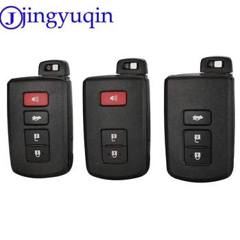Jingyuqin Diaľkové 3/4 Tlačidlo Auto Tlačidlo Prípade Shell Pre Toyota Camry Corolla Avalon Rav4 Land Cruiser Smart Key