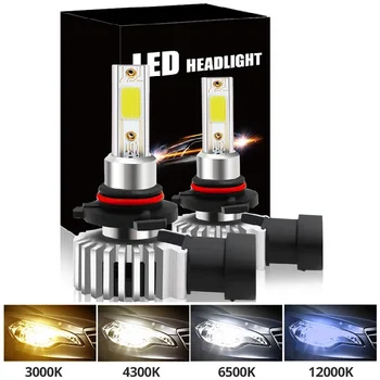 2 KS LED Auto Reflektor H7 H11 Žiarovky H1 H8 H9 9005 HB3 9006 HB4 3000K Žlté Svetlo 6000K-Biele Svetlo, 12000K Ice Blue Hmlové Svetlo