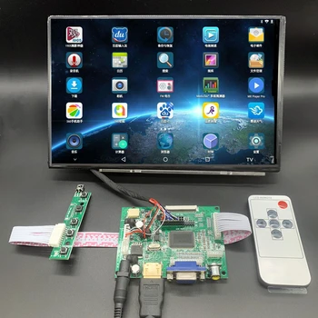 Pre Raspberry Pi Banán/Orange Pi mini počítač IPS LCD Monitor s Diaľkovým Ovládačom riadiacej Dosky 2AV HDMI VGA