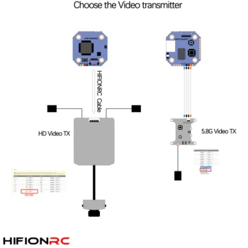 HIFIONRC F7 STAR F722 mini 20*20 mm 3-6 Flytower Zásobník 25A 45A ESC Bluetooth LED Combo pre FPV Racing Cinewhoop RC Drone