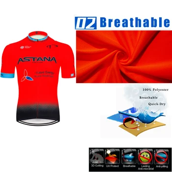 2020 Tím ASTANA Cyklistický Dres na Bicykel Nosiť oblečenie, Quick-Dry bib 19D gélové Sady Oblečenia Ropa Ciclismo uniformes Maillot Športové Nosenie