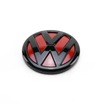 100 mm Lesklá Čierna Červená Zadné Veko Kufra Znak, Odznak Nahradenie ogo Dekor Styling pre Volkswagen Jetta MK6 2011 2012 2013
