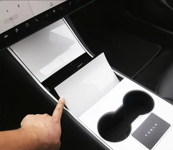 Auto centrálny ovládací panel ochranné patch pre Tesla Model 3 2017-2019 Centrálne riadenie tri patch cíti Tesla Model Y