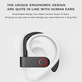 Heaton A9 Bezdrôtové Bluetooth Slúchadlá TWS Nabíjanie Políčko Bluetooth Slúchadlá V5.0 True Stereo Sweatproof Slúchadlá s Mikrofónom