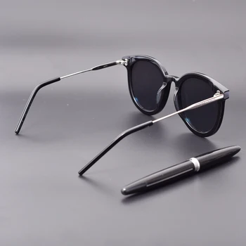 Vysoko Kvalitné Módne, Luxusné značky dizajn slnečné Okuliare Acetát Okrúhly Polarizačný UV400 šošovky Jack Slnečné okuliare So značkou Prípade