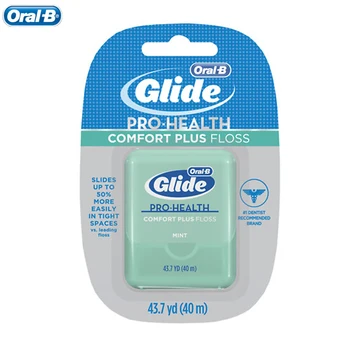 Ústne B Gilde Pro-zdravie Comfort Plus Zubná Niť Niť Ultra Hlboké Čistenie Ďasien Starostlivosti Mint Flosser 40M 2packs starostlivosť o chrup