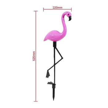 3ks Solárne Flamingo Trávnik Ľahké Nepremokavé a Integrovaný Dizajn LED Záhrada Cestu Krajiny Svetlá Romanticky Ružová Výzdoba