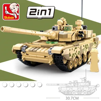 893Pcs Vojenské Bitky Armády Panzer WW2 99A Tank Model Tehly Vojak Údaje Stavebné Bloky Sady Vzdelávacie Hračky Pre Childern