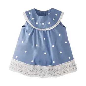Malý maven 2020 nové letné baby dievčatá oblečenie značky šaty deti bavlna zvierat dot tlače módne sundresses