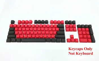 104 Tlačidiel Červená-Čierna PBT Podsvietený Keycap Doubleshot Keycaps ANSI Rozloženie OEM Profil pre Cherry MX Mechanické Herné Klávesnice
