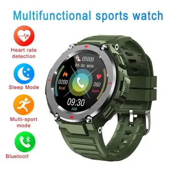 Šport Smart Hodinky Mužov Bluetooth Hovor, Prehrávanie Hudby Nepremokavé Srdcového tepu Fitness Tracker Smartband Náramok Pre Android IOS