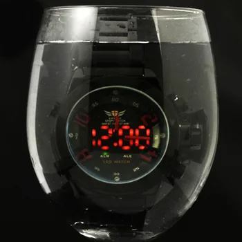 Veľké dial mužov plné oceľové hodinky digitálne Armády Vojenské náramkové hodinky relogio masculino Značky Epozz nepremokavé módny dizajn montre