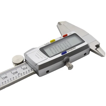 150mm elektronické digitálne vernier strmeň meranie nástroj, digitálny mikrometer strmeň 6 palcový lcd nehrdzavejúcej ocele kovové strmeň