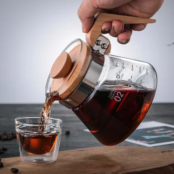 Prenosné Sklo turecká Káva Hrniec Nastaviť Veľkú Kapacitu Viacúčelový Percolator Coffee Pot Šálku Čaju s Filtrom Kuchyňa Coffeeware