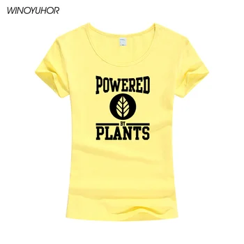 Nové 2020 Vegetariánska, Vegánska Napájaný Rastliny Fashion Tričko Pre Ženy Harajuku Tumblr T Shirt Žena