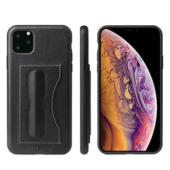 Puzdro Pre iPhone 11 11 Pro 2019 Jednoduché Módne Faux kožené Peňaženky Držiteľa karty Mobilného Telefónu Zadný Kryt Pre iPhone 11 Pro Max Prípade