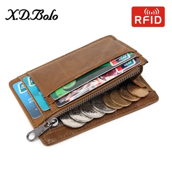 XDBOLO 2019 Peňaženky Ženy Malé Peňaženky RFID Držiteľov Karty Originálne Kožené dámske Peňaženky s Mince Vrecko, náprsné tašky Veľkoobchod