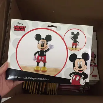 175Cm Veľké 3D Mickey Minnie Mouse Fóliový Balón Narodeninovej Party Červené, Ružové a Modré Stojí Dekorácie Cartoon Deti Hračky Dieťa Sprcha