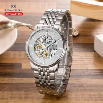 2020 Nové Seagull mužov sledujte fashion duté voľný čas mužov hodinky mechanické hodinky vodotesné sapphire oceľ náramok hodiniek 816.401 k