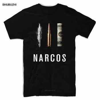Narcos Mens T-Shirt Fitness Oblečenie Tričká Homme Tee Tričko Bavlna Tričká Xxxxl