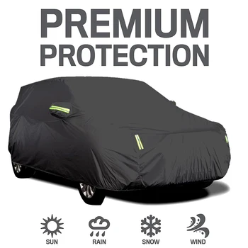 Auto Plné Pokrytie Sedan Kryty s Reflexné Pásky opaľovací Krém na Ochranu Prachotesný&Nepremokavé UV Odolné proti Poškriabaniu Univerzálny