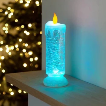 Nabíjateľná Farba Elektronickej LED Vodotesný Sviečka S Lesk Farbu Meniace LED Vody Sviečky, Vianočné Dekorácie ASD