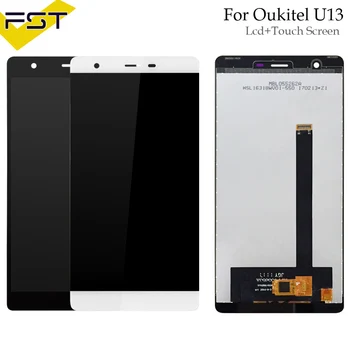 Čierna/Biela Pre Oukitel U13 LCD Displej+Dotykový Displej Testované LCD+Digitalizátorom. Montáž Sklenený Panel Náhradné Diely+Bezplatné Nástroje
