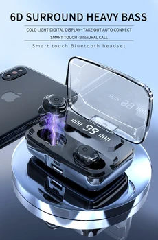 F9 Bluetooth 5.0 Headset TWS Slúchadlá 3500MAH Kapacita Dvojičky Slúchadlá 5D Stereo Slúchadlá Pohodlné Športové Slúchadlá